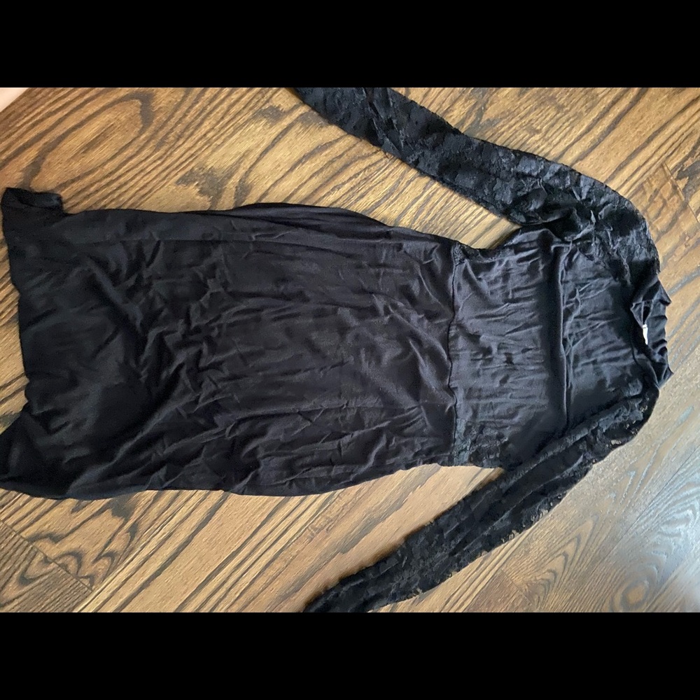 Black lace dress